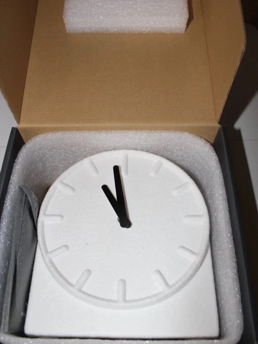 LEFF Amsterdam Felt Two Wall Clock White By Sebastian Herkner Brand New Art MCM